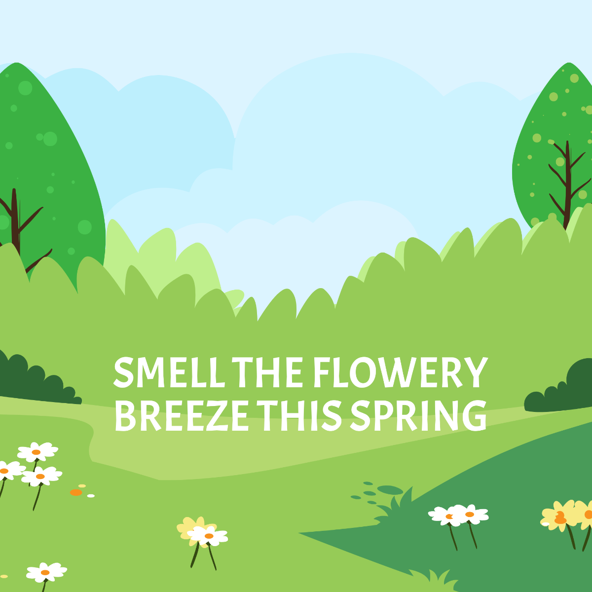 Free Spring FB Post Template