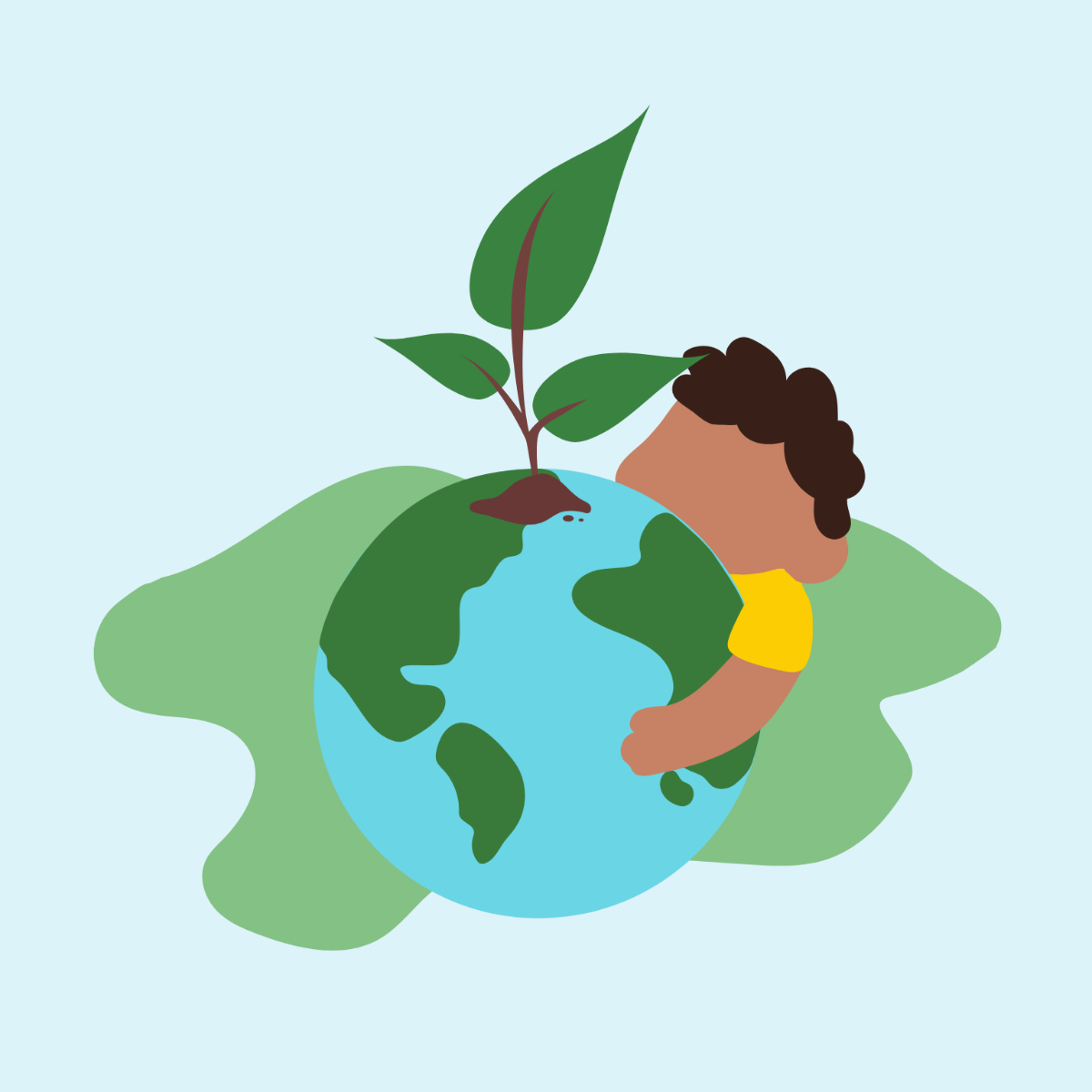 Earth Day Vector Template