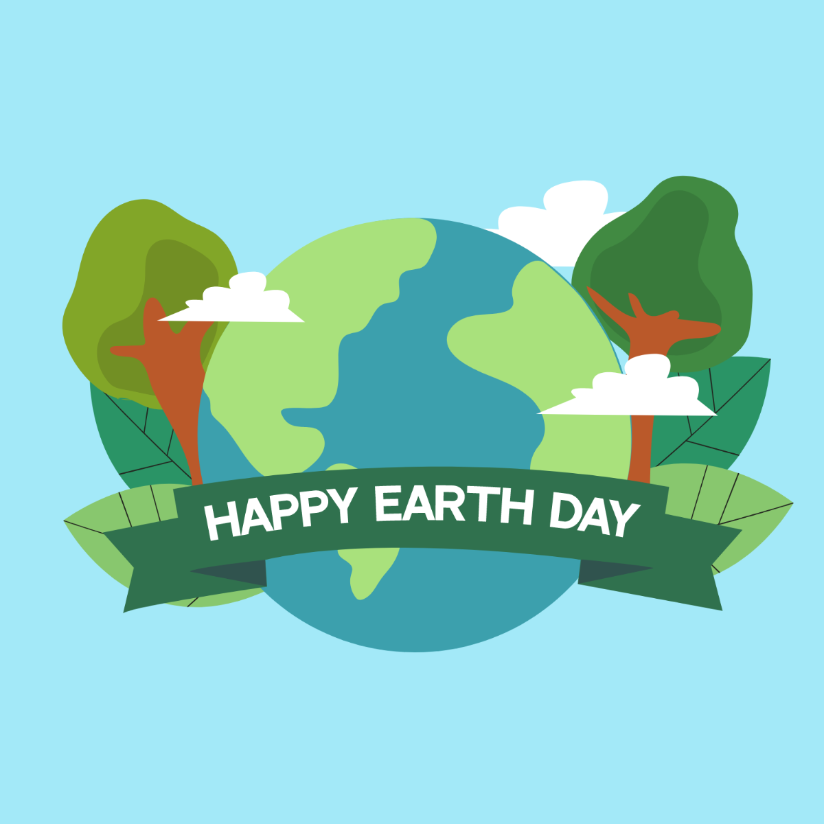 Happy Earth Day Vector Template