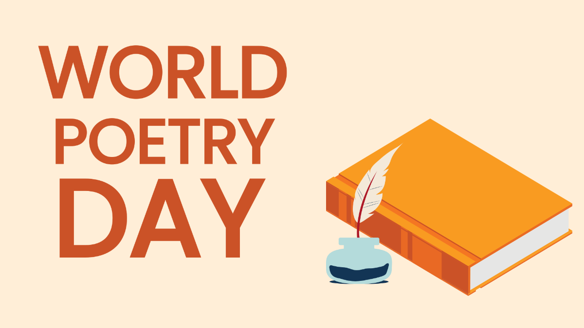 High Resolution World Poetry Day Background Template