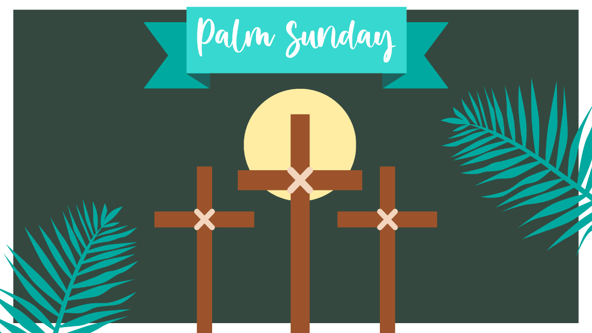 Palm Sunday Background Template