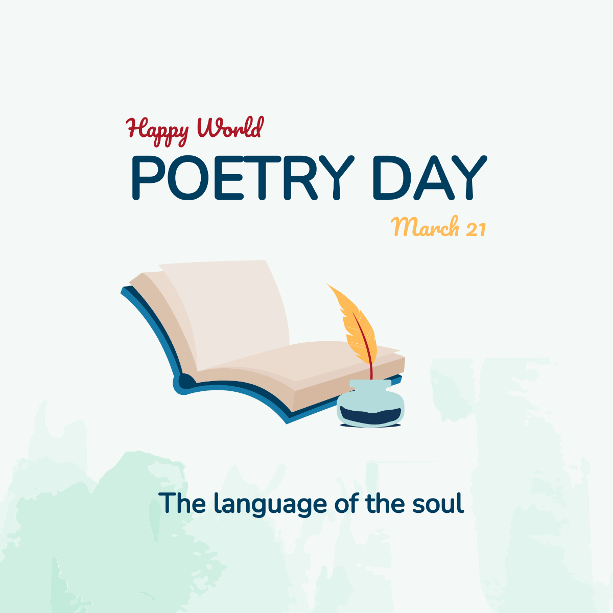 World Poetry Day FB Post Template