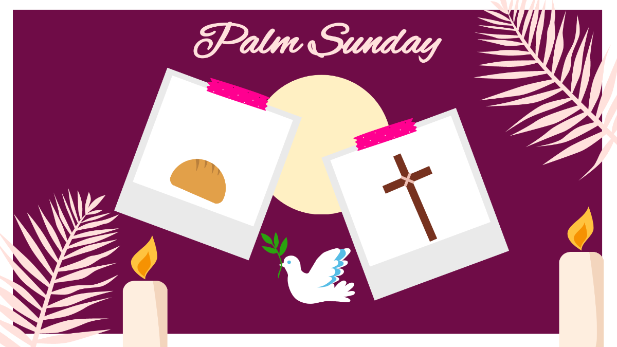 Palm Sunday Image Background Template