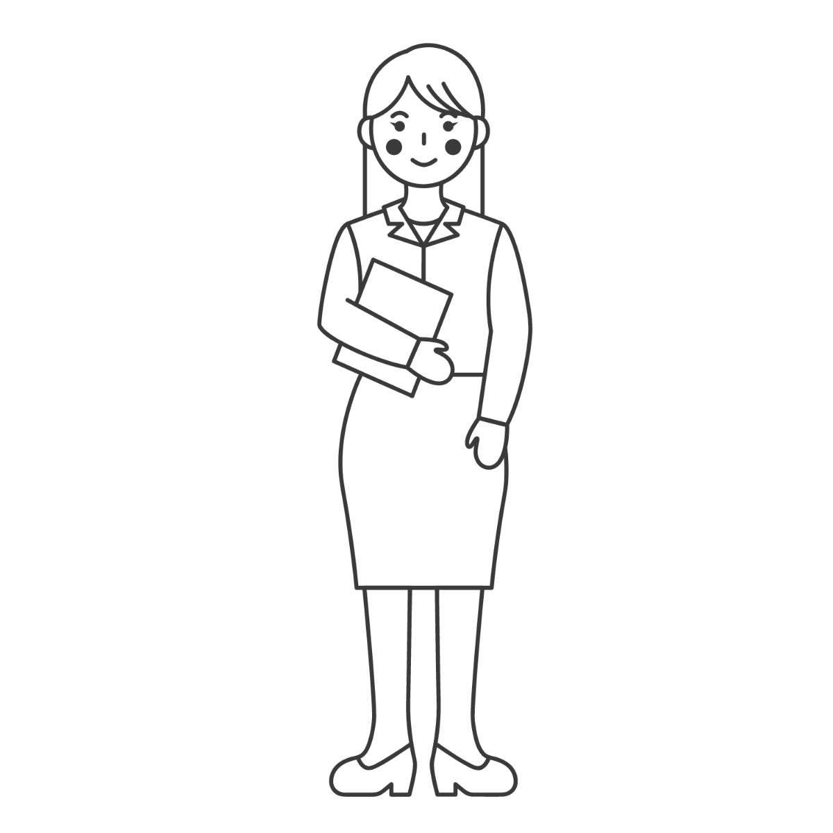 National Teacher Day Drawing Vector Template