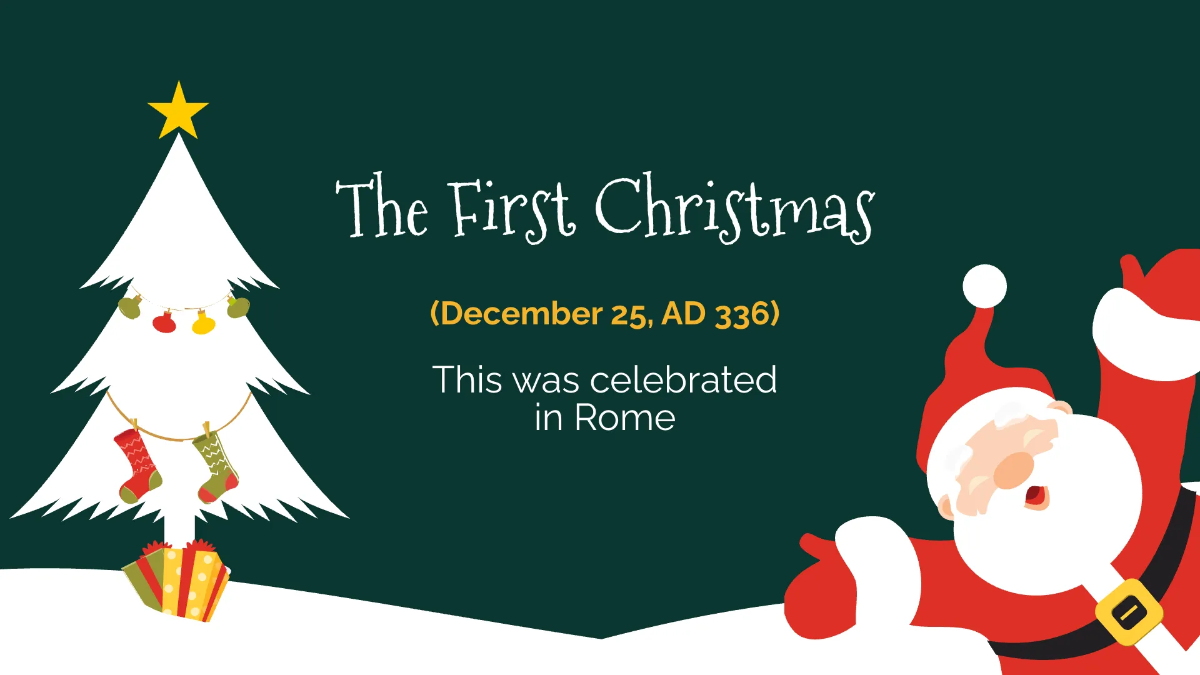 Free Merry Christmas Presentation Template to Edit Online