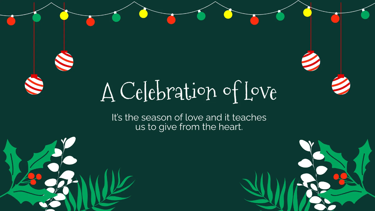 Free Merry Christmas Presentation Template to Edit Online