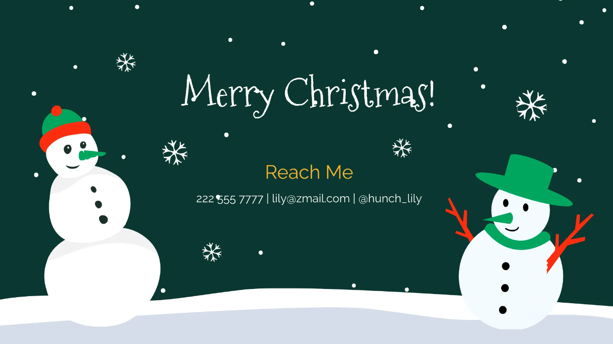 Free Merry Christmas Presentation Template to Edit Online