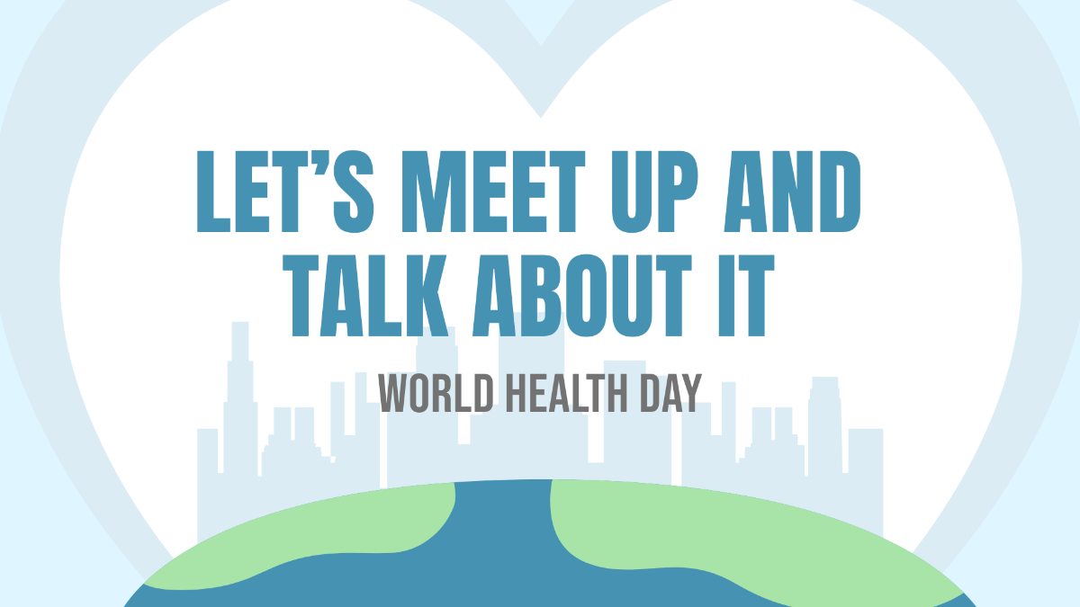 World Health Day Invitation Background Template