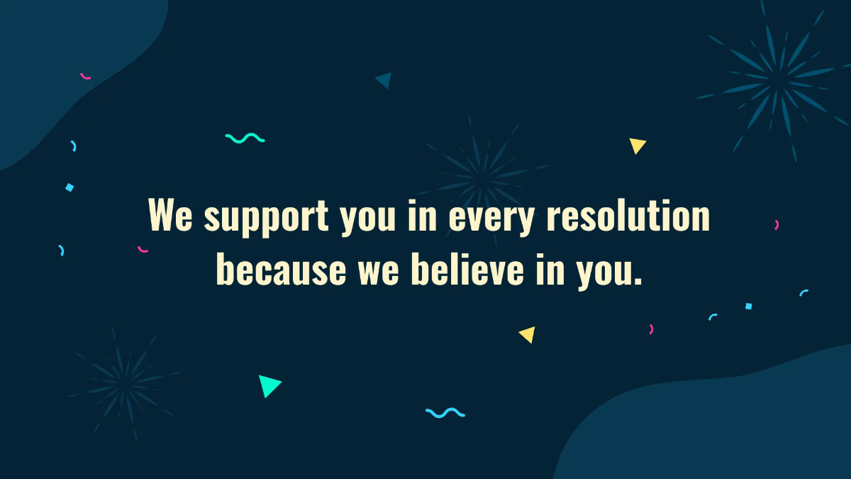 Free New Year Cards Presentation Template to Edit Online