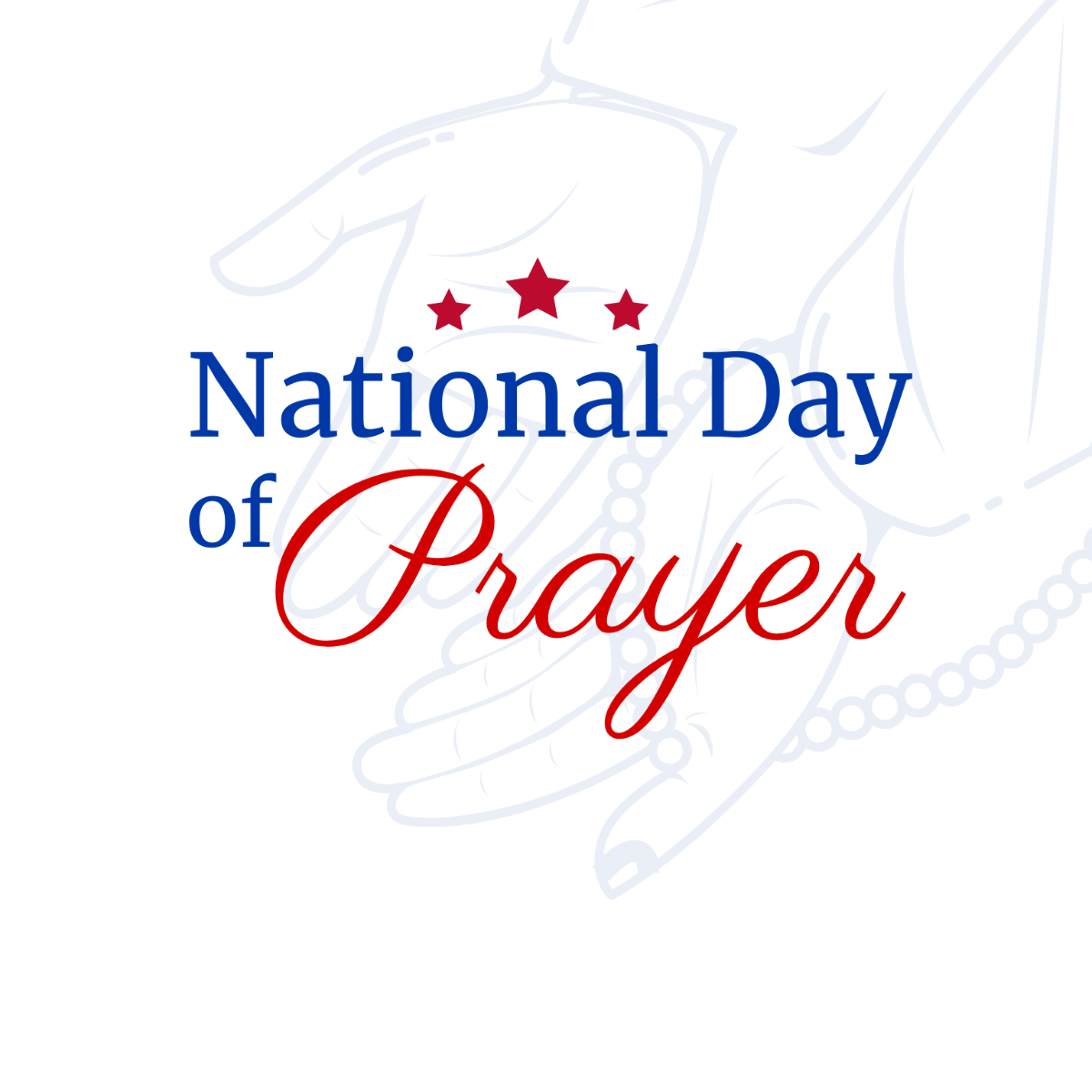 National Day of Prayer Vector Template