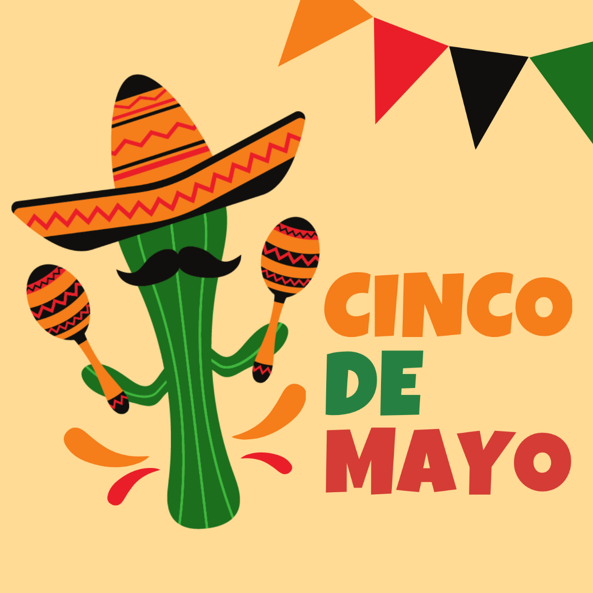 Free Cinco De Mayo Celebration Illustration Template