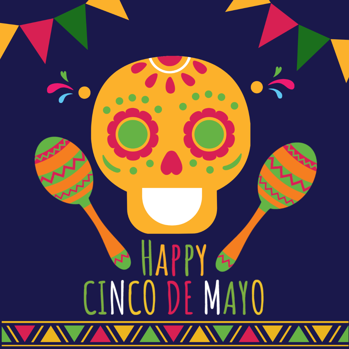 Free Happy Cinco de Mayo Vector Template