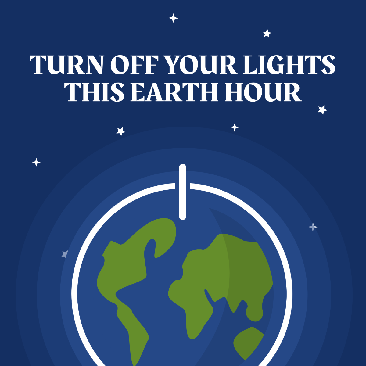 Earth Hour Whatsapp Post Template