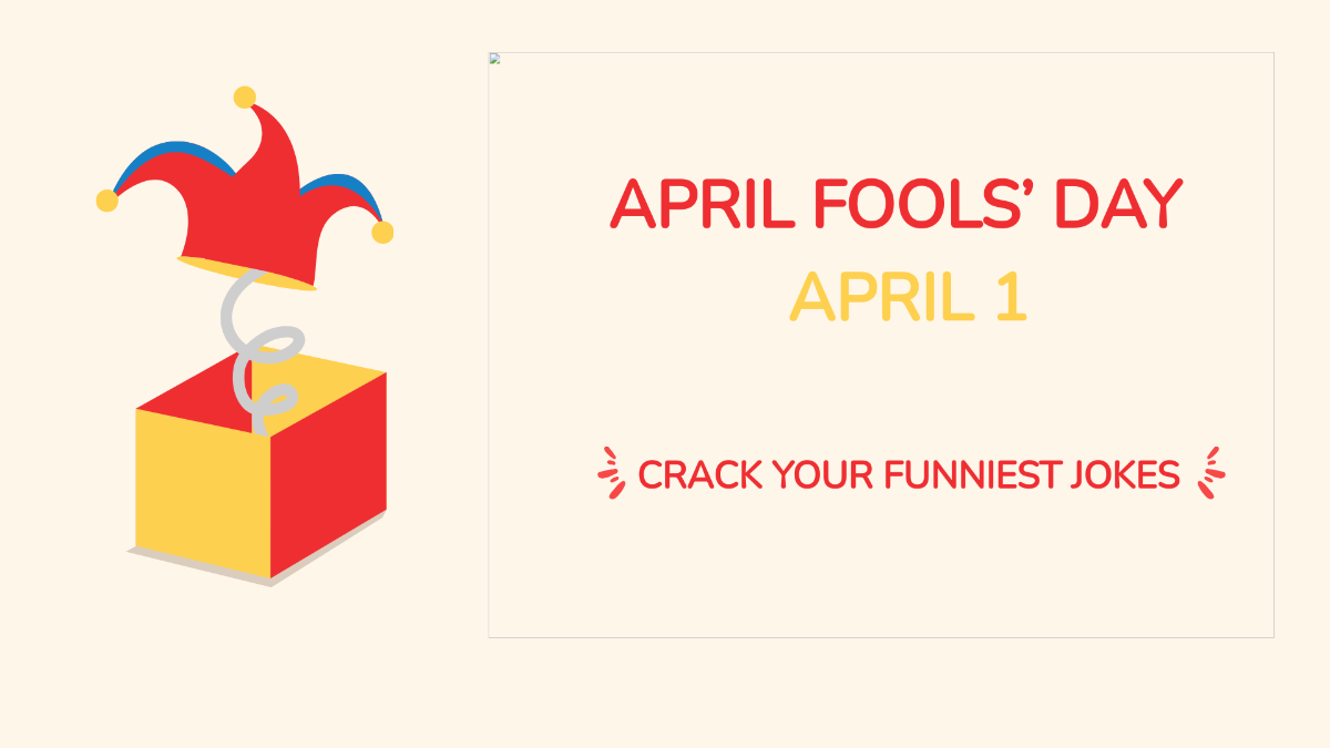 April Fools' Day Flyer Background Template