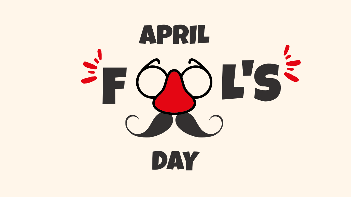 Happy April Fools' Day Background Template