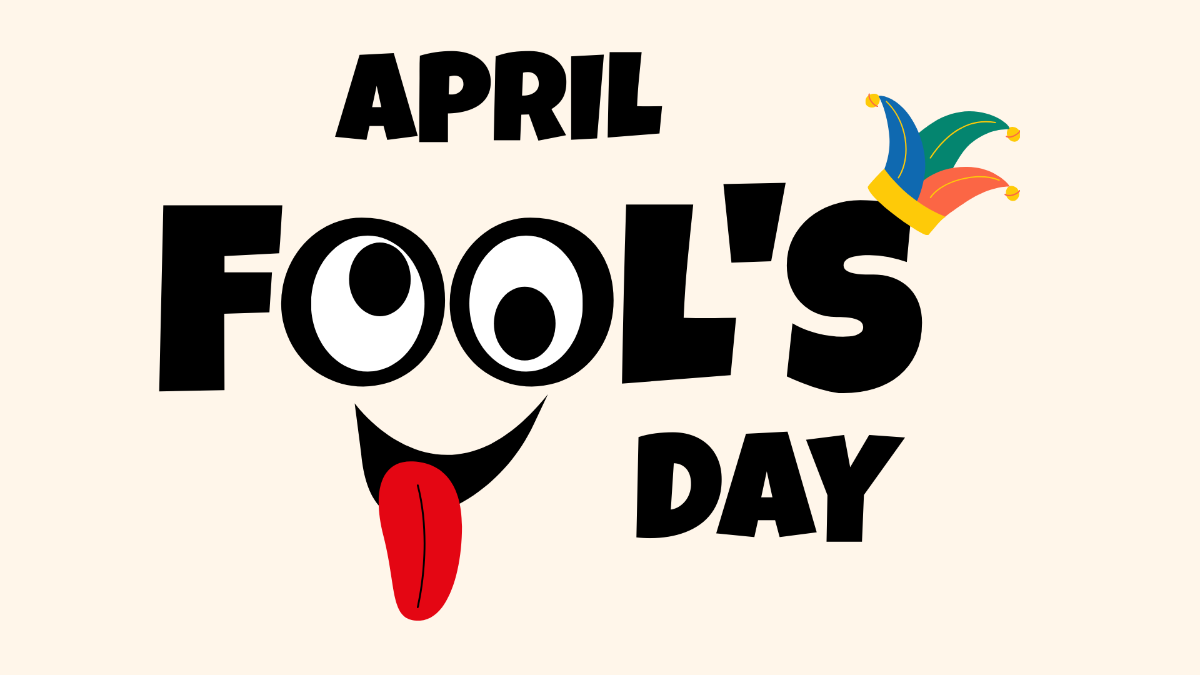 High Resolution April Fools' Day Background Template