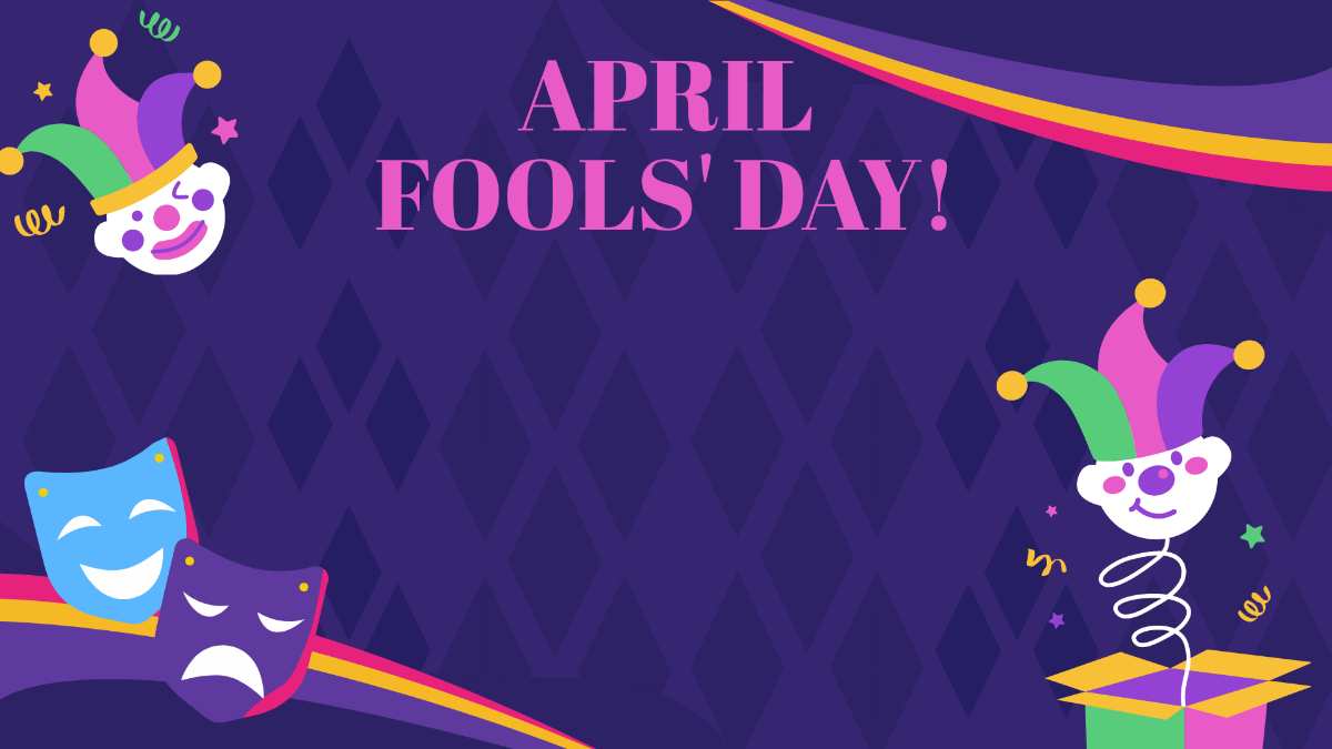 April Fools' Day Wallpaper Background Template