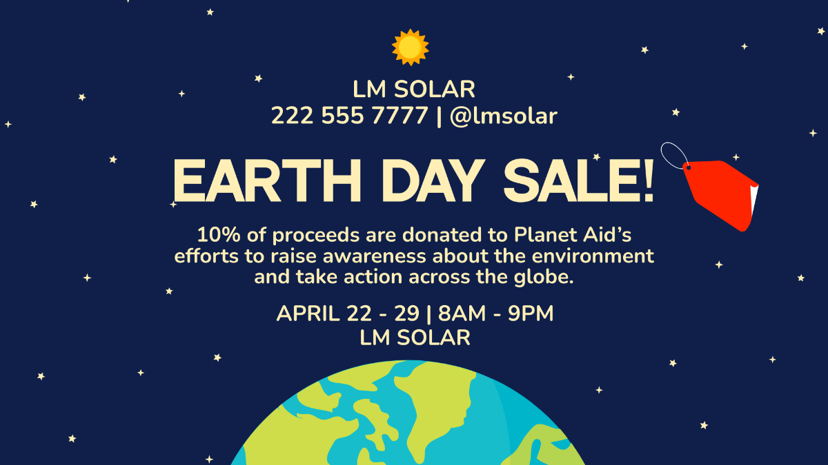 Earth Day Flyer Background Template