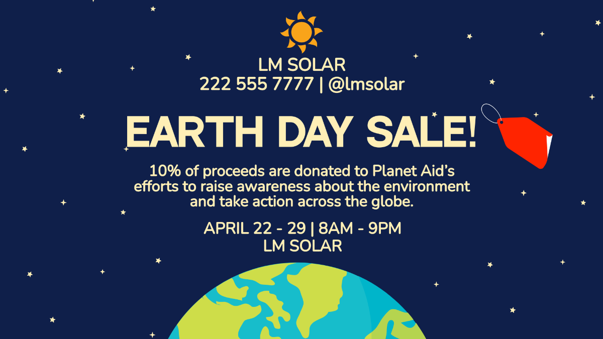 Earth Day Flyer Background Template