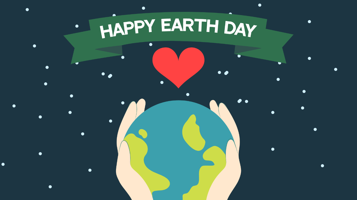 Earth Day Background Template