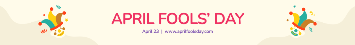 April Fools' Day Website Banner Template