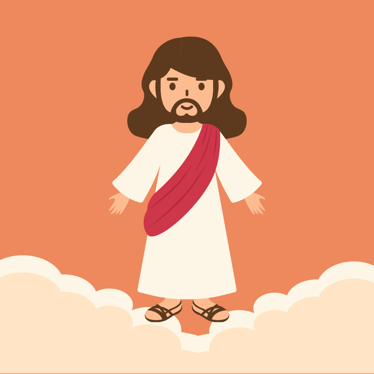 Free Ascension Day Vector Template