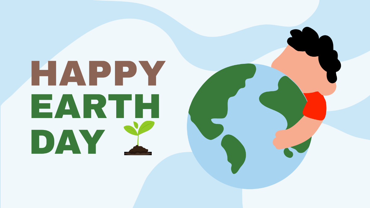 Happy Earth Day Background Template