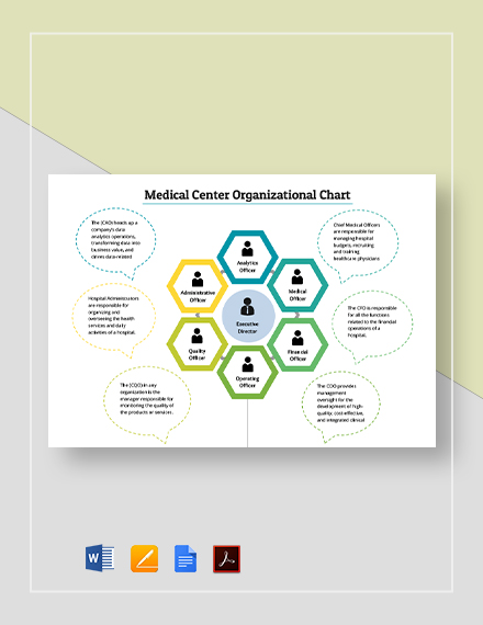 Medical Clinic Organizational Chart Template - PDF | Word | Apple Pages ...