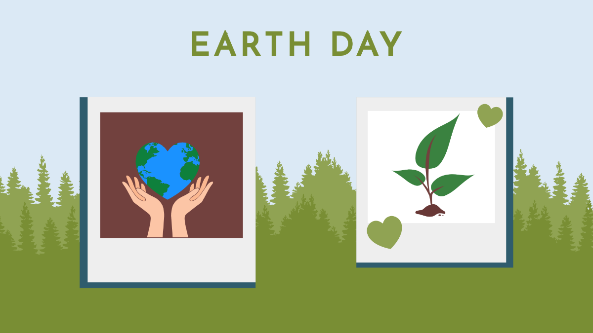 Earth Day Photo Background Template