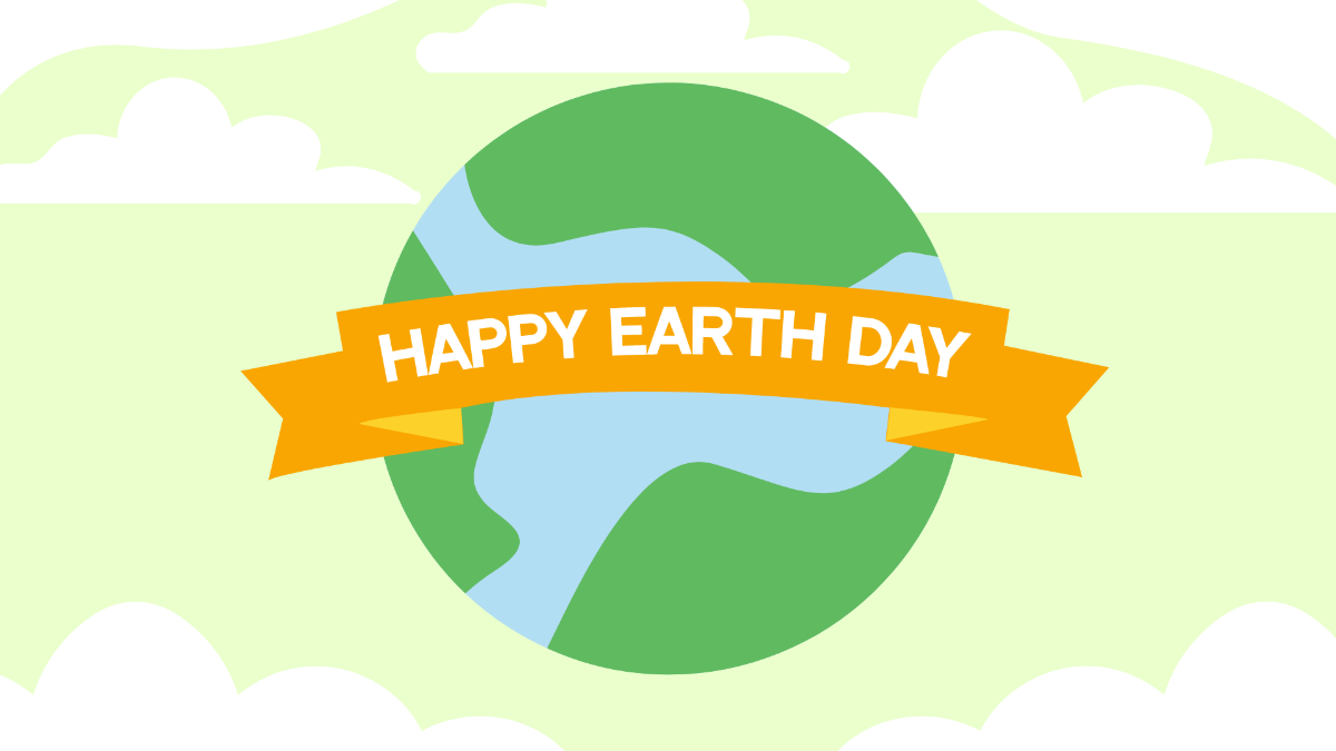 Earth Day Design Background Template
