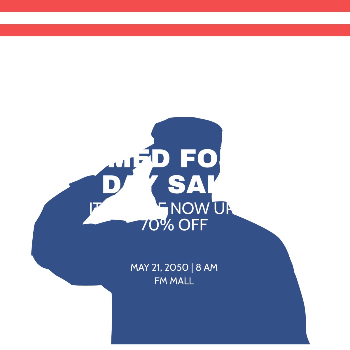 Armed Forces Day Flyer Vector Template