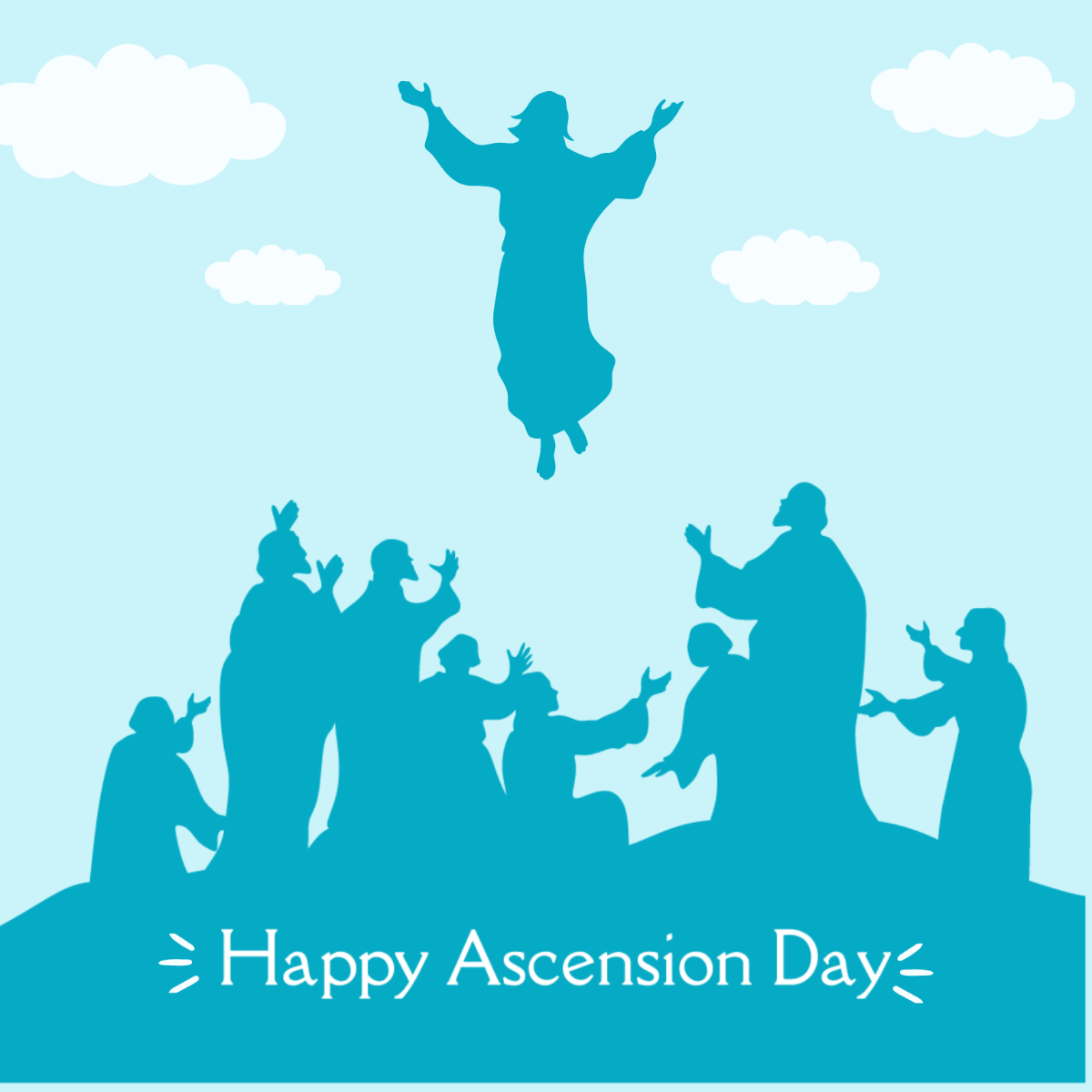 Ascension Day Celebration Vector Template