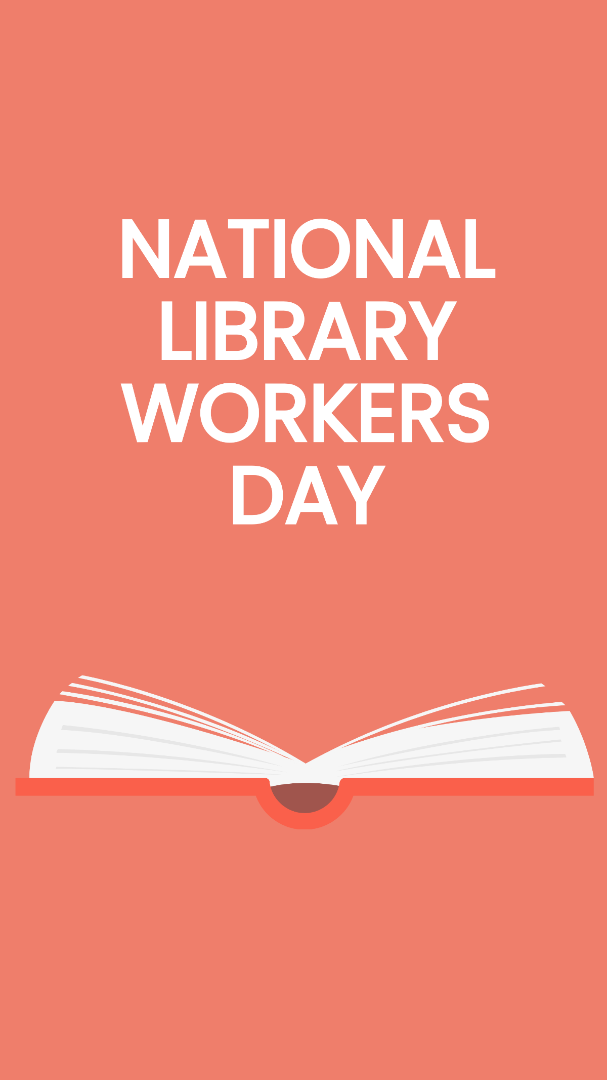 National Library Workers Day iPhone Background Template