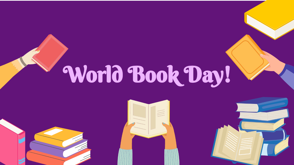 High Resolution World Book Day Background Template