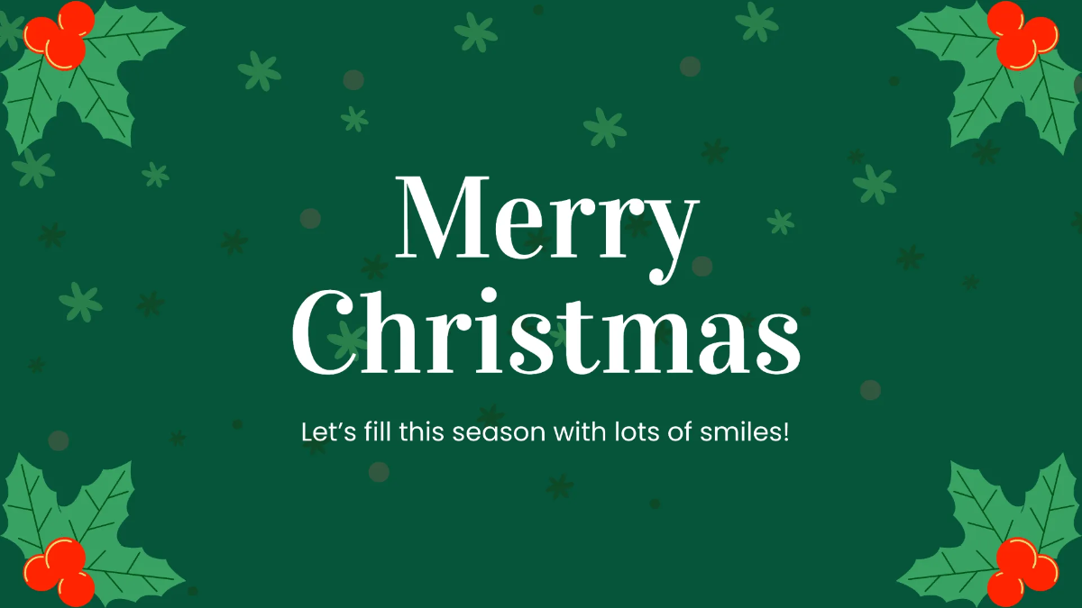 Free Christmas Cards Collection Presentation Template to Edit Online