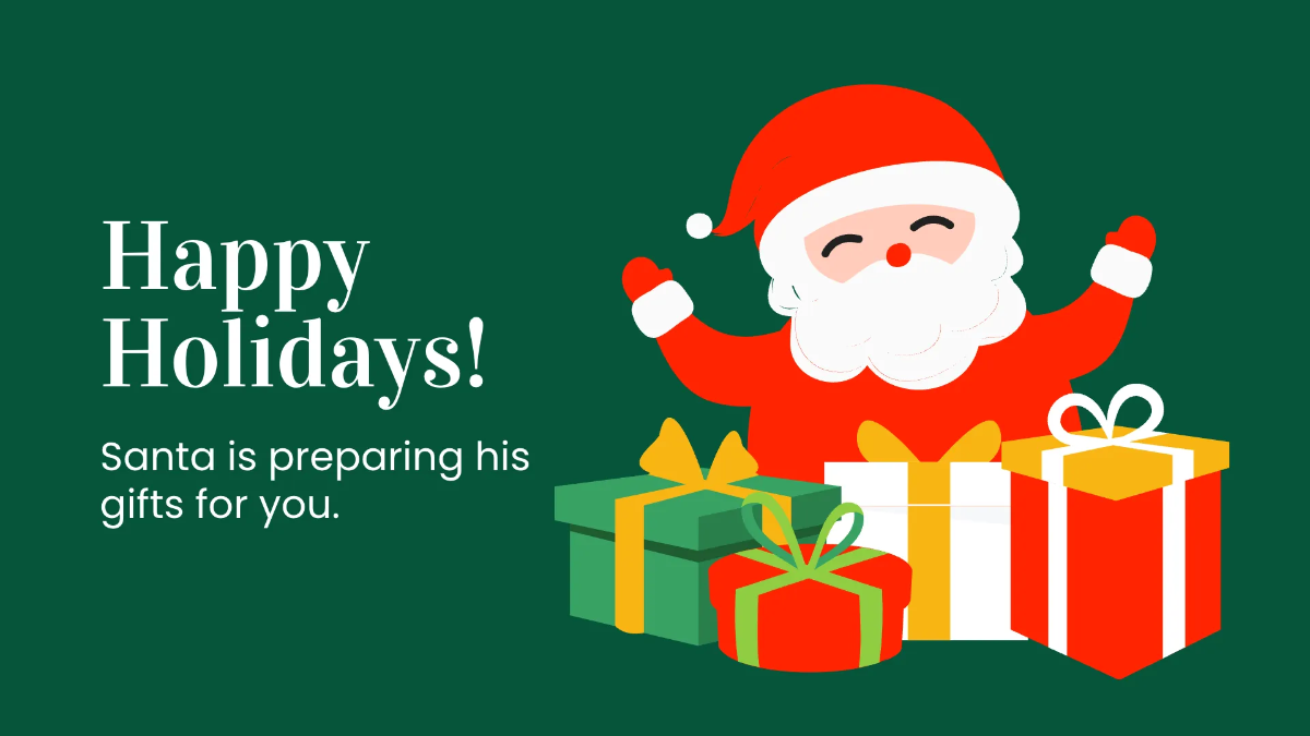 Free Christmas Cards Collection Presentation Template to Edit Online