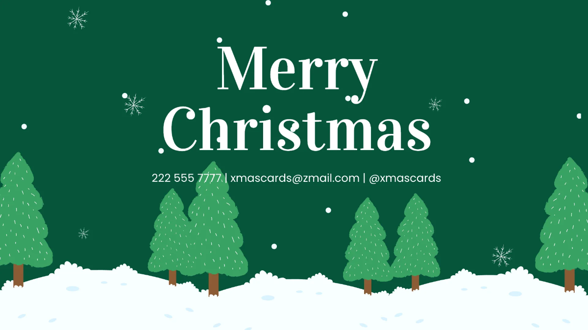 Free Christmas Cards Collection Presentation Template to Edit Online