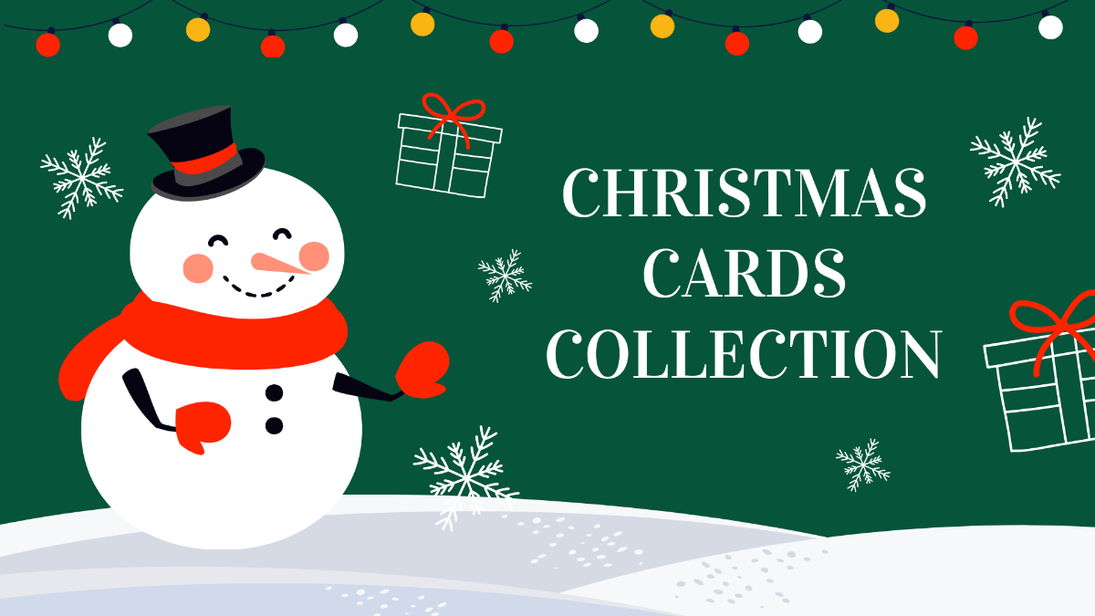 Christmas Cards Collection Presentation Template