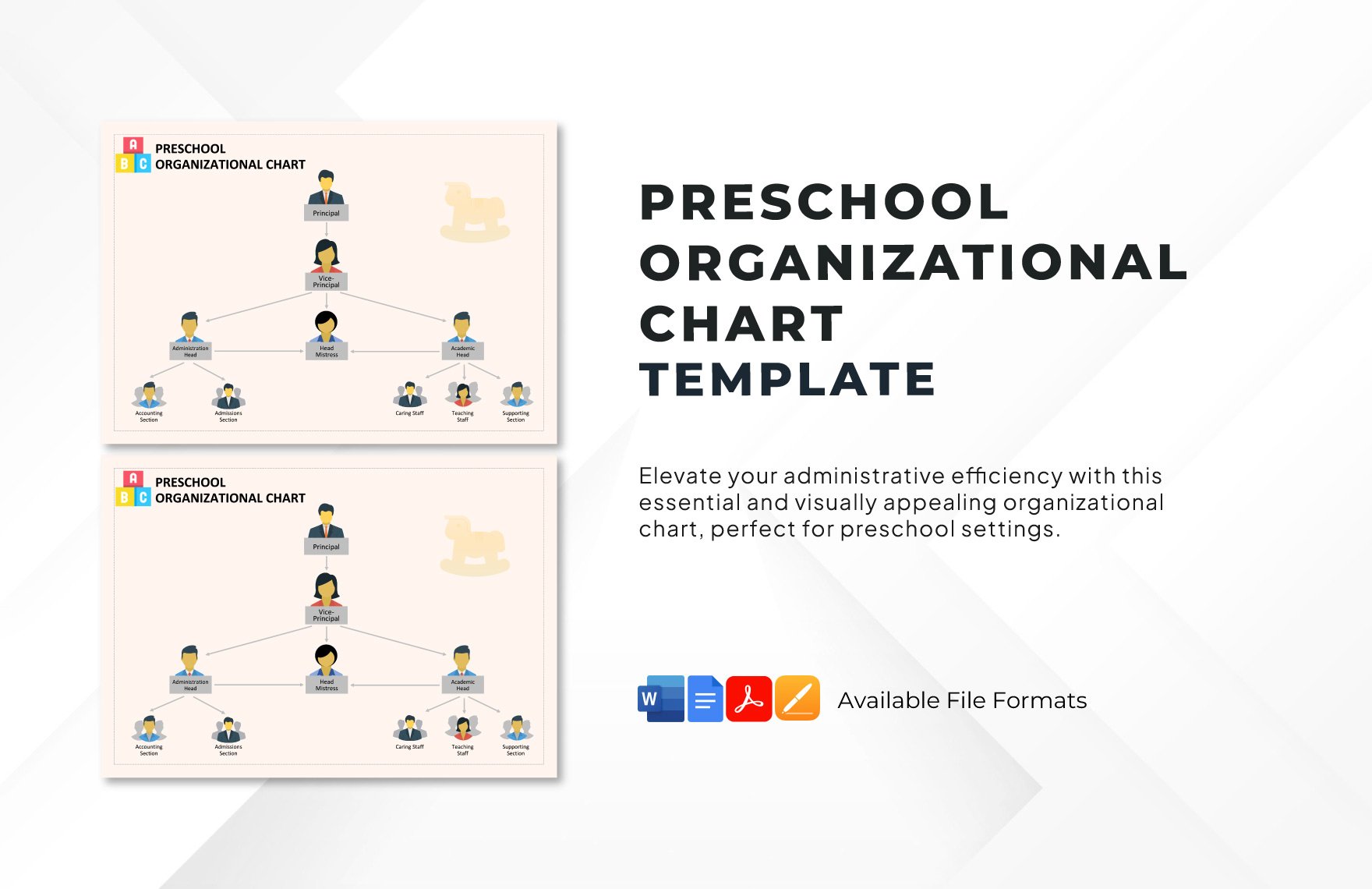 Preschool Organizational Chart Template