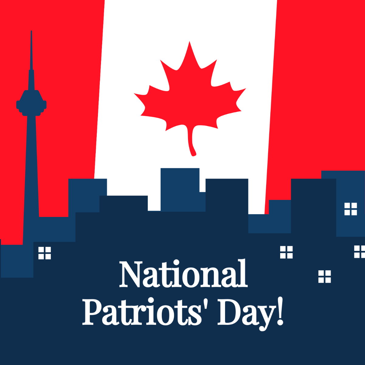 National Patriots' Day Vector Template