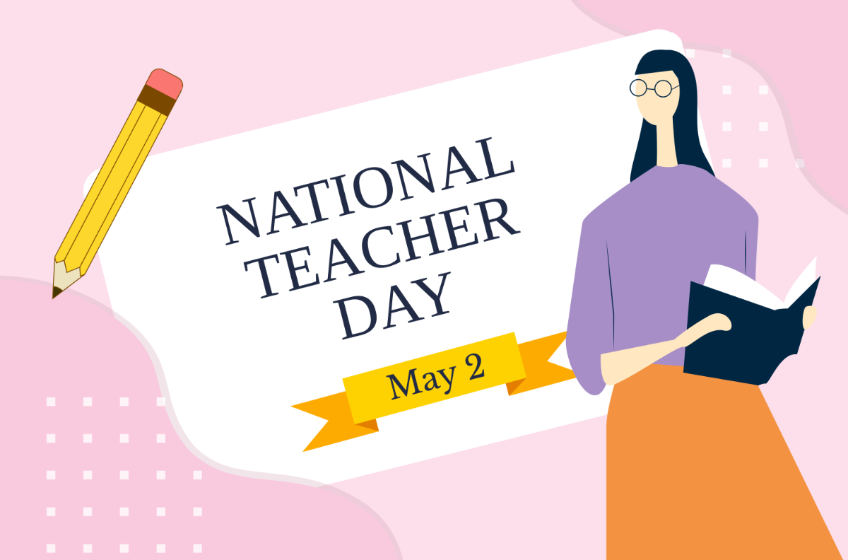 FREE National Teacher Day Banner Template Download in Illustrator