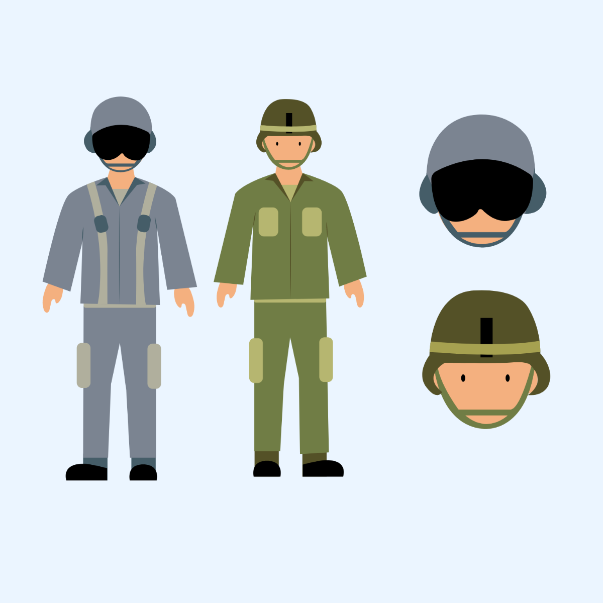 Armed Forces Day Clipart Vector Template