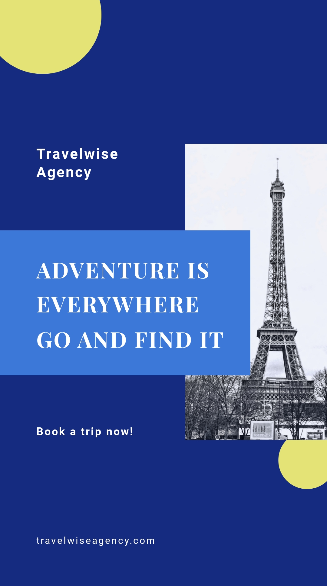 Free Simple Travel Agency Instagram Story Template to Edit Online
