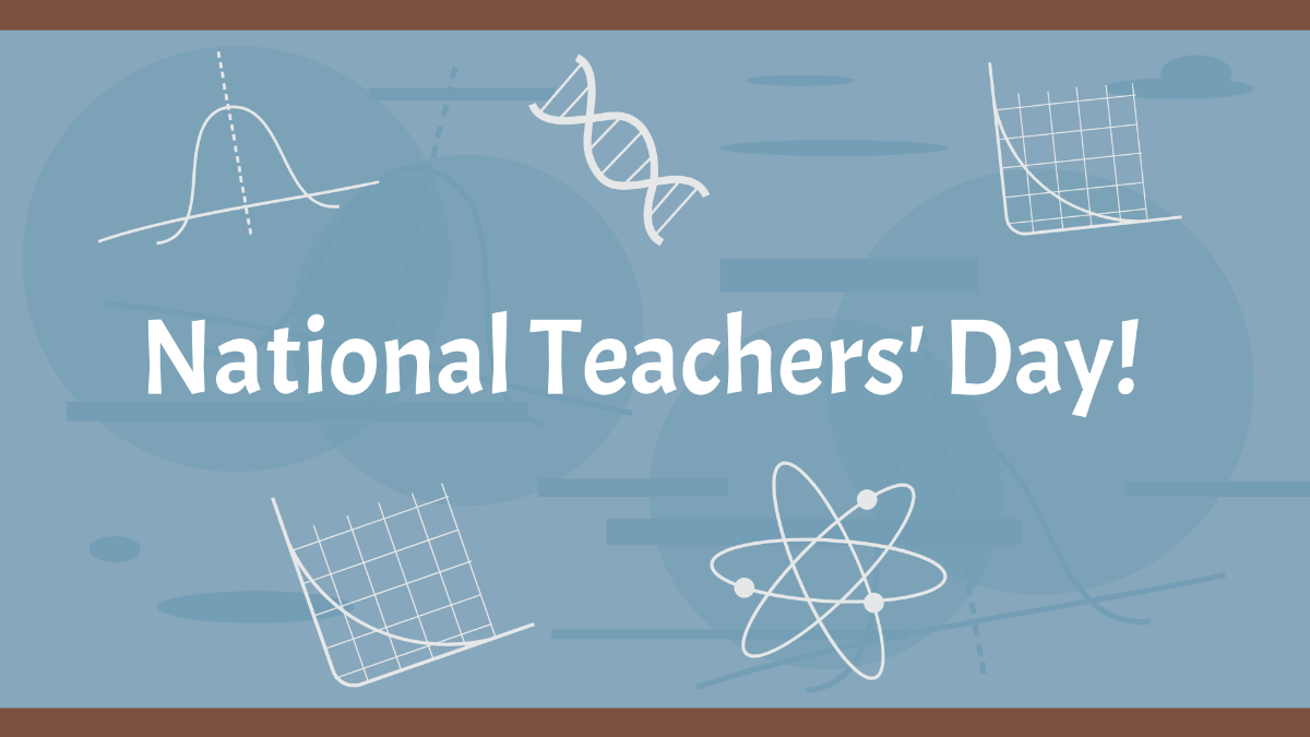 National Teacher Day Design Background Template