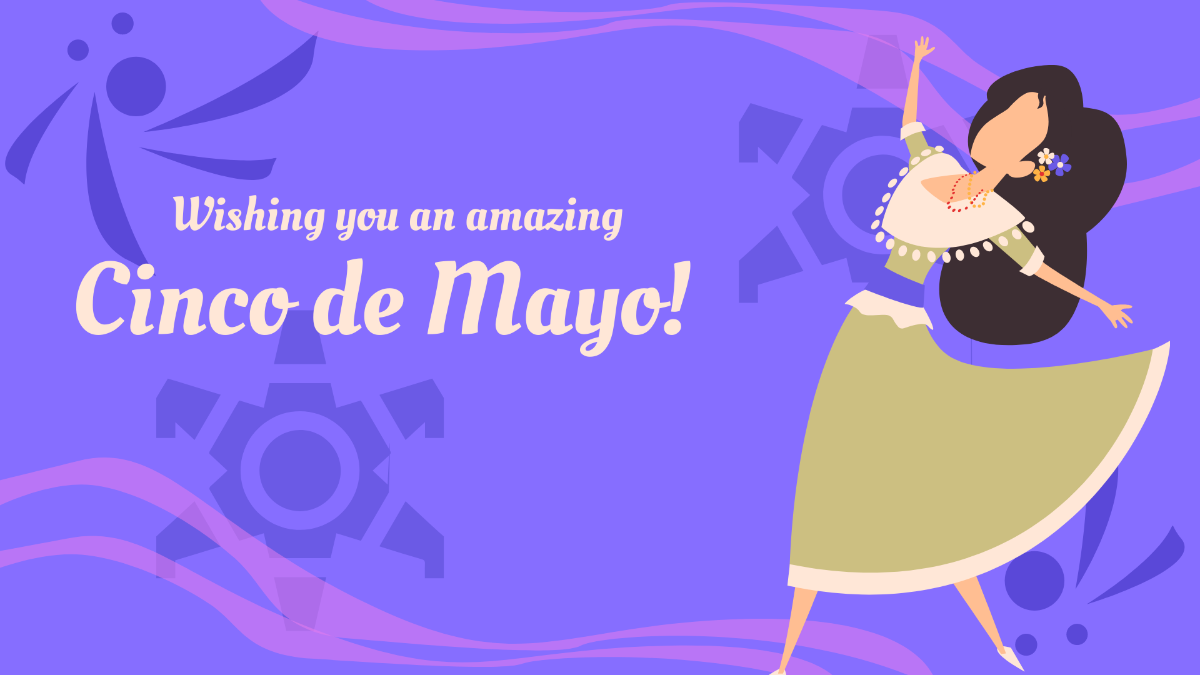 Free Cinco de Mayo Wishes Background Template
