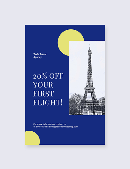 Free Simple Travel Agency Tumblr Post Template to Edit Online