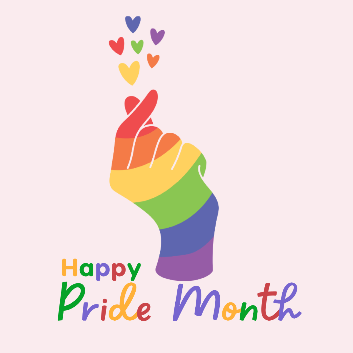 Pride Month Celebration Vector Template