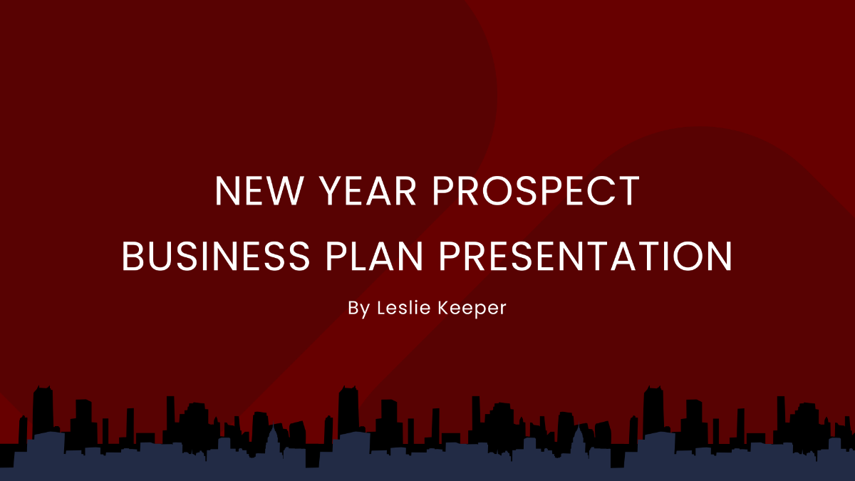 New Year Prospect Business Plan Presentation Template