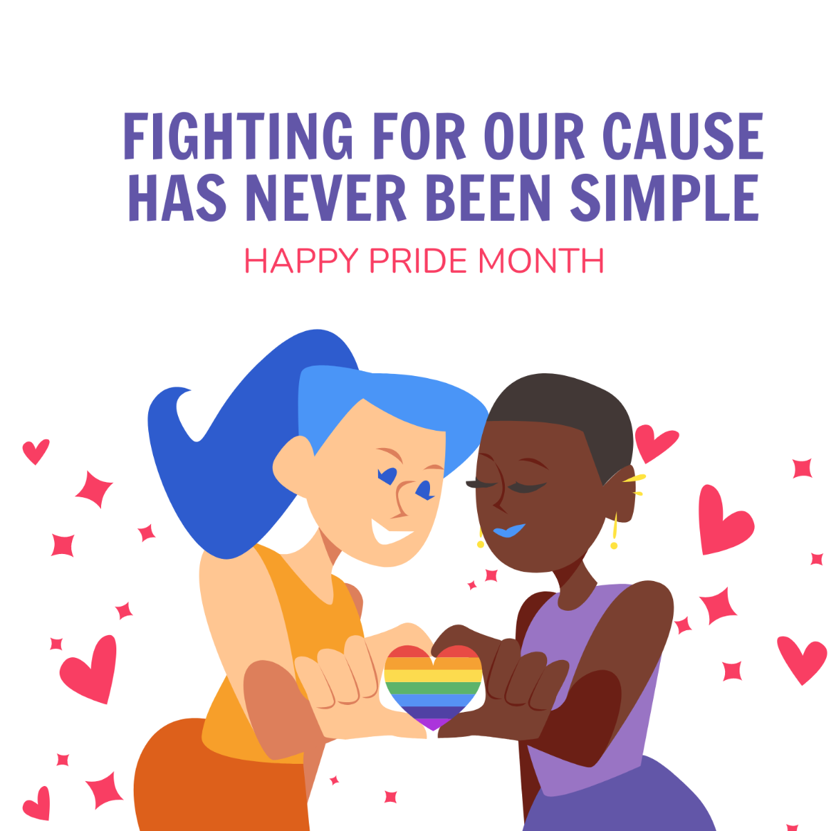 Pride Month Quote Vector Template