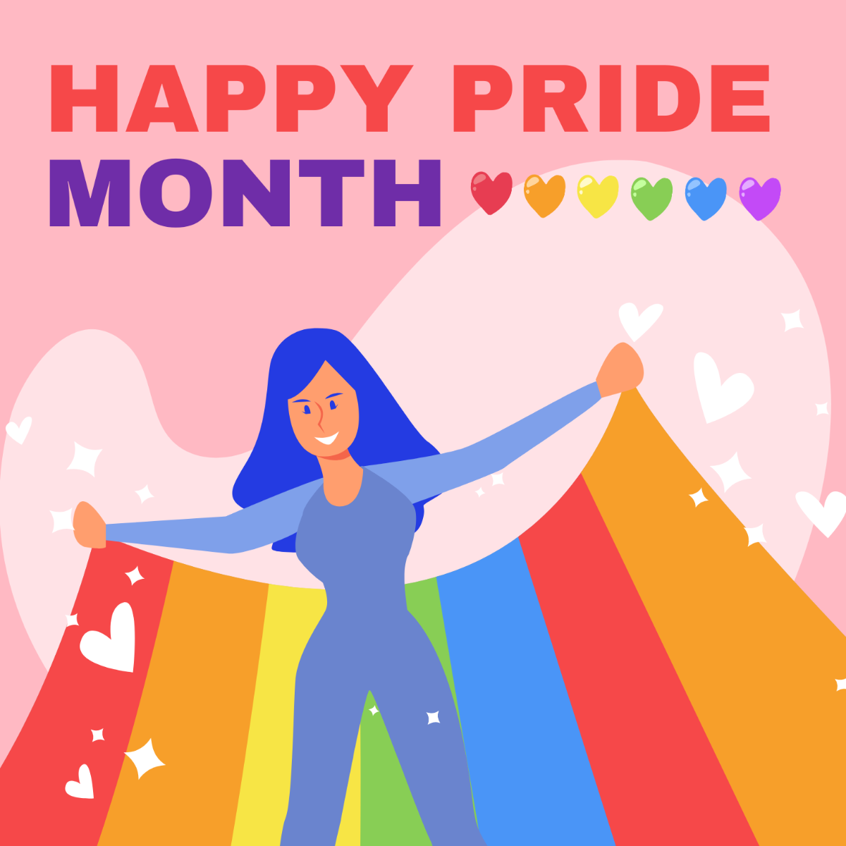 Pride Month Vector Template